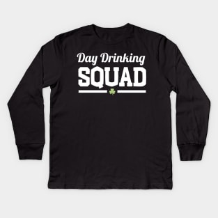 Day Drinking Squad Kids Long Sleeve T-Shirt